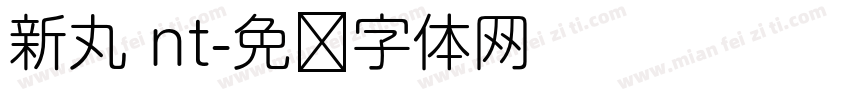 新丸 nt字体转换